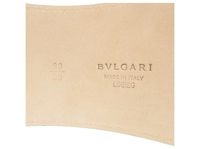 Bulgari Cinturón Bvlgari con hebilla cuadrada Azul claro - vista 6