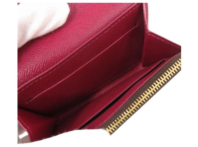Cartera bi-fold Louis Vuitton Rosalie Monogram Castaño Fucsia Monograma - vista 6