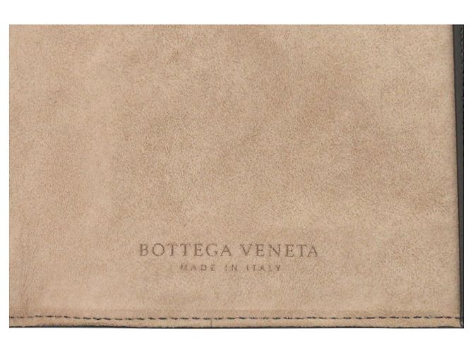 Bottega Veneta Intrecciato Leather Black Notebook Cover White - view 6