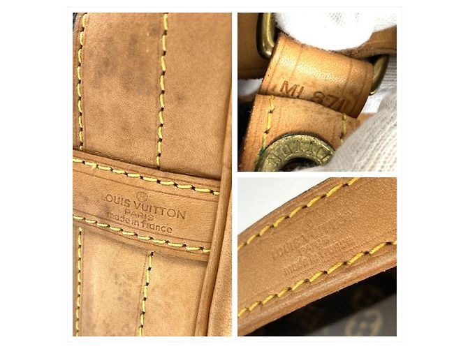 Borsa a Spalla Louis Vuitton Noe Marrone - vista 6