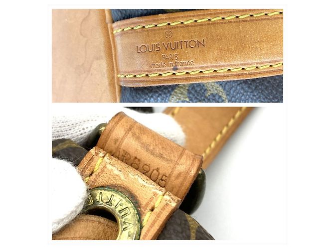 Noe Borsa a Spalla Louis Vuitton Petit Noé Marrone - vista 6