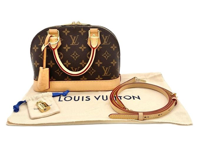 Borsa Louis Vuitton Alma BB Marrone - vista 12
