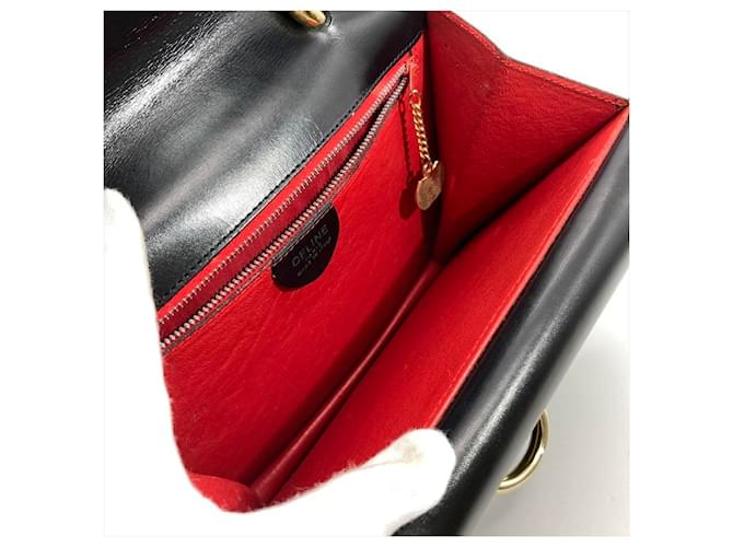 Céline Borsa in pelle nera Celine Nero - vista 5