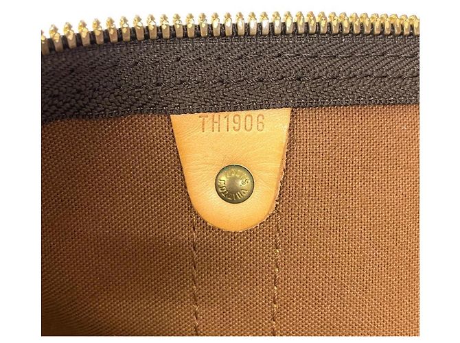 Louis Vuitton Keepall 60 Bandoulière Borsa Boston Marrone - vista 10