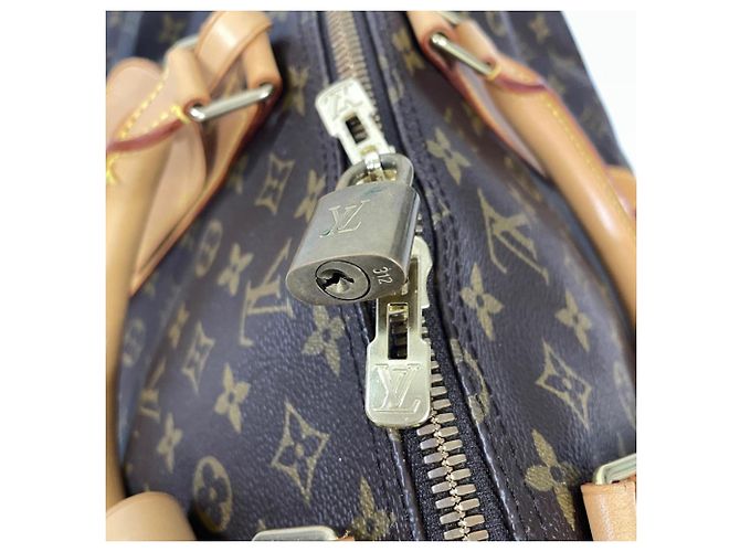 Louis Vuitton Keepall 60 Bandoulière Borsa Boston Marrone - vista 5