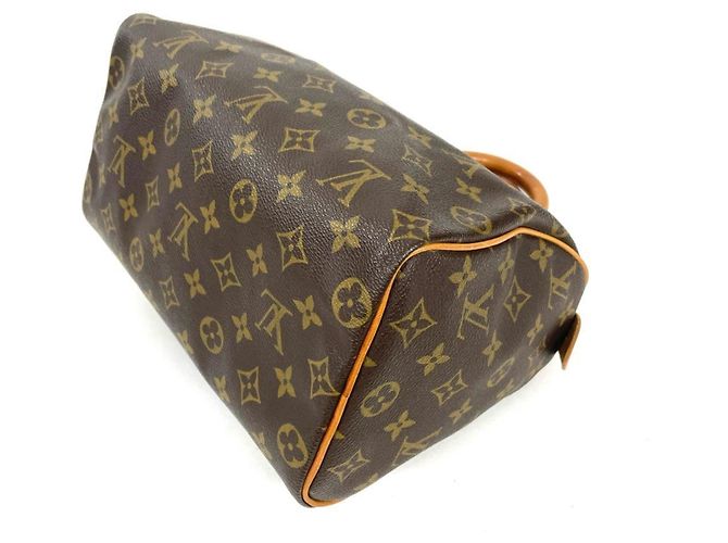 Borsa Boston Louis Vuitton Speedy 25 Marrone - vista 3