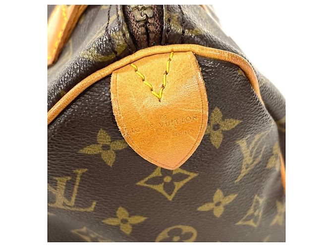 Borsa Boston Louis Vuitton Speedy 25 Marrone - vista 4