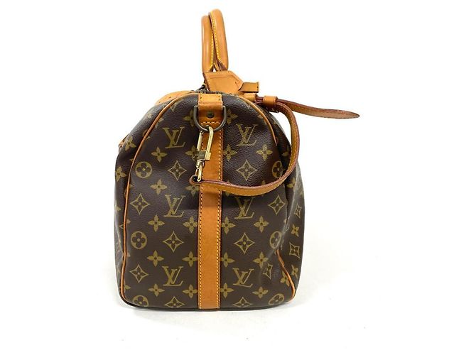Louis Vuitton Keepall 45 Bandoulière Borsa Boston Marrone - vista 2