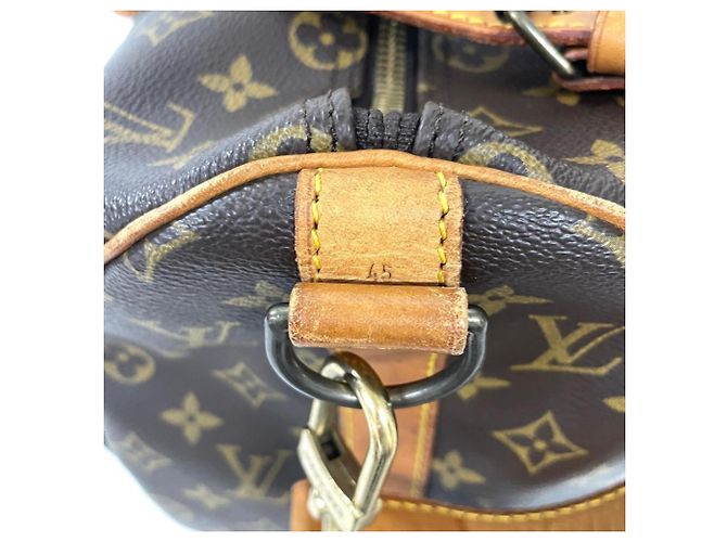 Louis Vuitton Keepall 45 Bandoulière Borsa Boston Marrone - vista 5