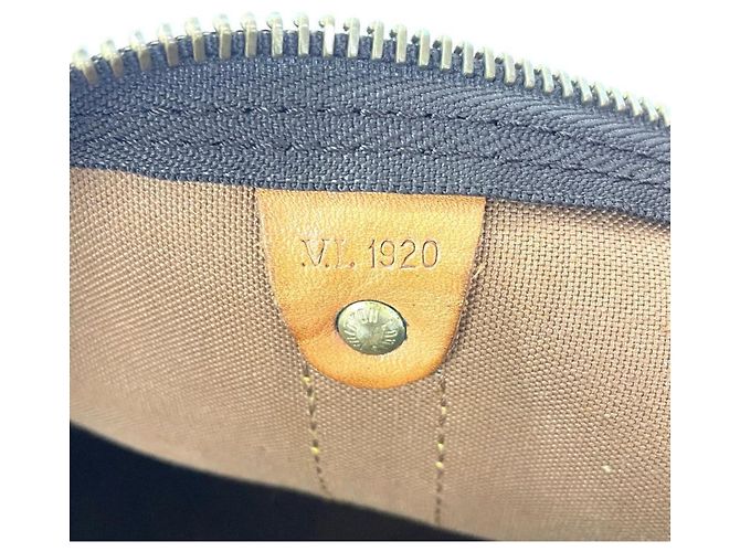 Louis Vuitton Keepall 45 Bandoulière Borsa Boston Marrone - vista 9