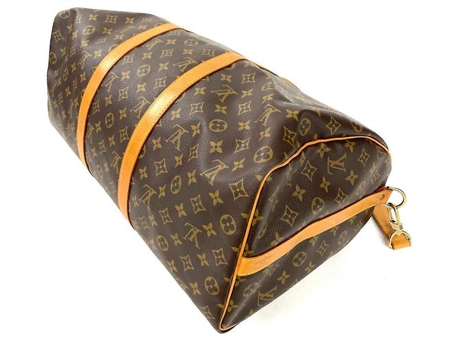 Borsa Boston Louis Vuitton Keepall 50 Bandoulière Marrone - vista 3