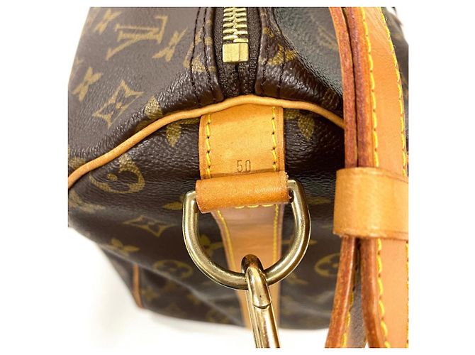 Borsa Boston Louis Vuitton Keepall 50 Bandoulière Marrone - vista 5