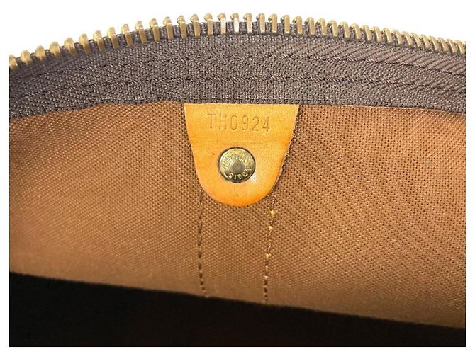 Borsa Boston Louis Vuitton Keepall 50 Bandoulière Marrone - vista 8