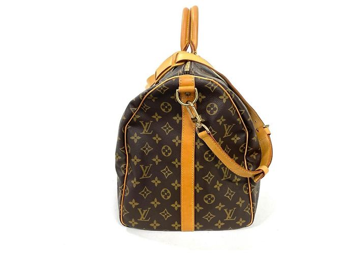 Borsa Boston Louis Vuitton Keepall 55 Bandoulière Marrone - vista 2