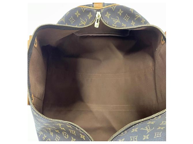Borsa Boston Louis Vuitton Keepall 55 Bandoulière Marrone - vista 7