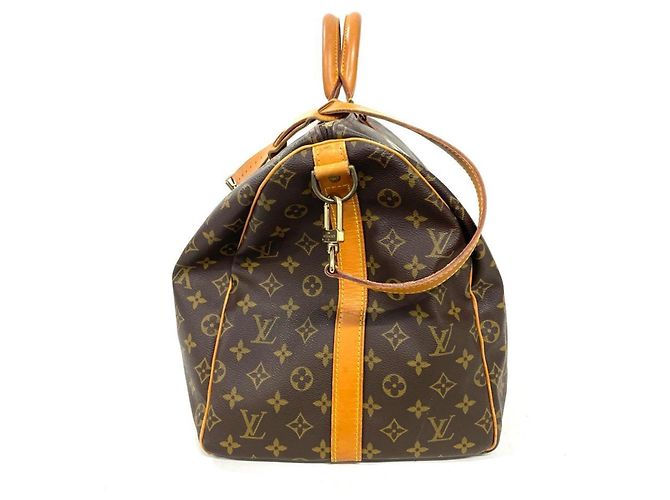 Borsa Boston Louis Vuitton Keepall 55 Bandoulière Marrone - vista 2
