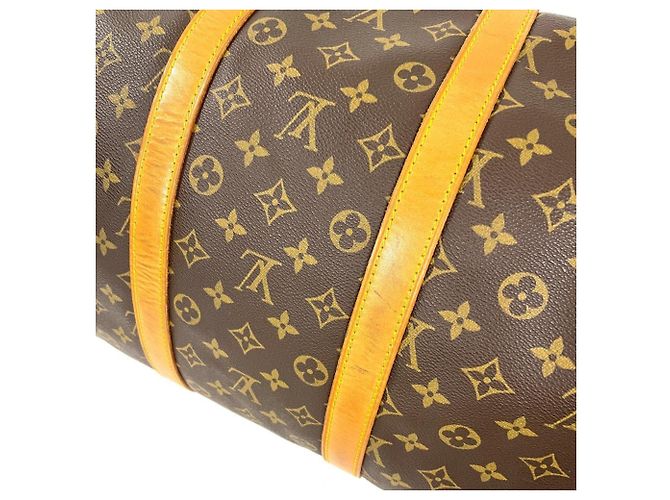 Borsa Boston Louis Vuitton Keepall 55 Bandoulière Marrone - vista 5