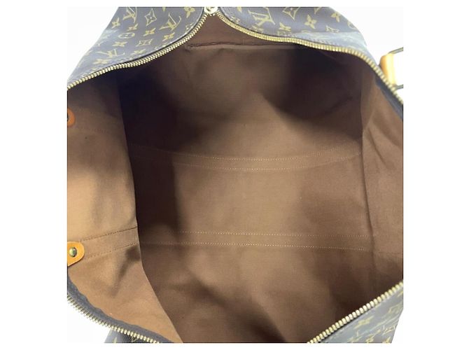 Borsa Boston Louis Vuitton Keepall 55 Bandoulière Marrone - vista 8