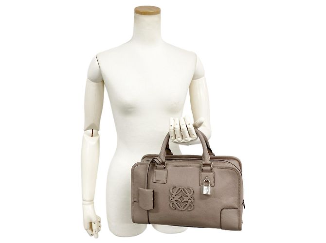 Borsa Loewe Amazona 28 Grigio - vista 9