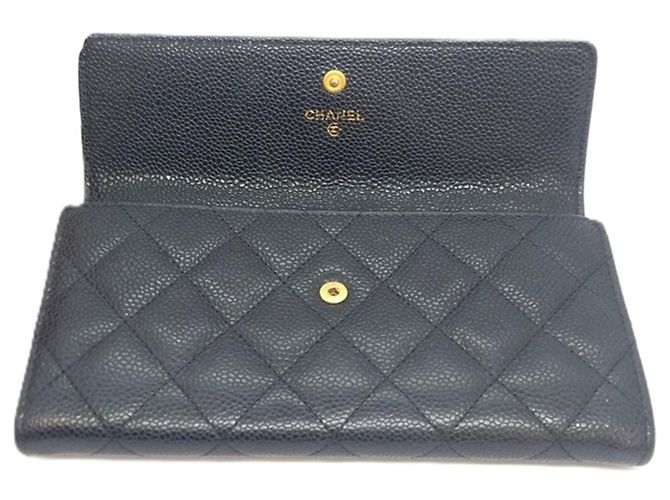 Chanel Matelassé Long Wallet in Schwarz - Ansicht 3