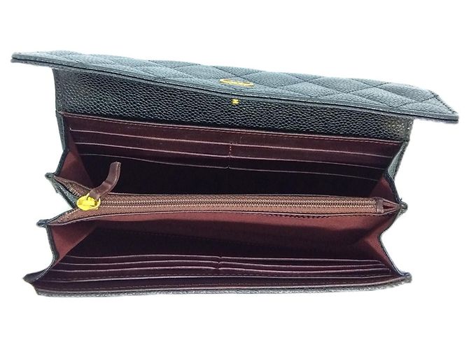 Chanel Matelassé Long Wallet in Schwarz - Ansicht 4