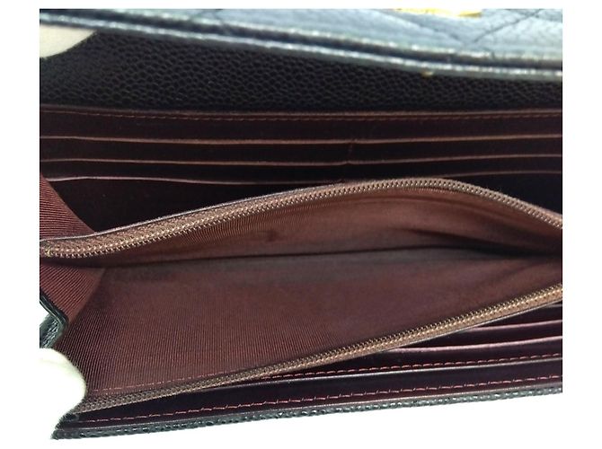 Chanel Matelassé Long Wallet in Schwarz - Ansicht 5