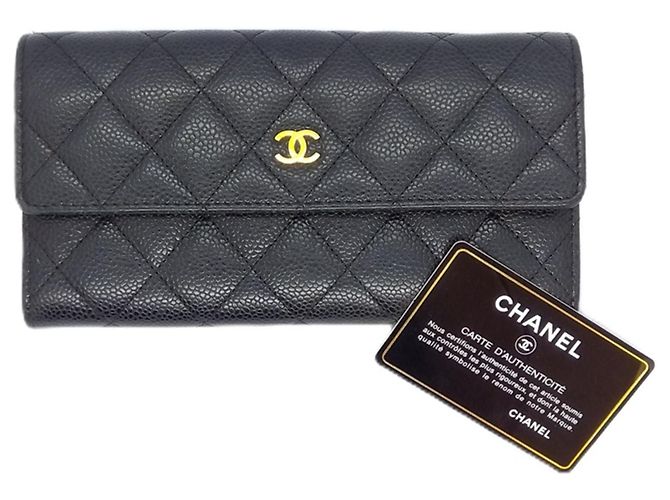 Chanel Matelassé Long Wallet in Schwarz - Ansicht 6