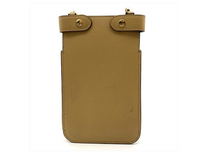 Borsa a Spalla Fendi Pikaphone Cammello - vista 4