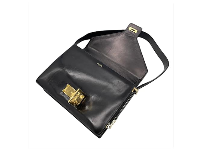 Céline Borsa a Spalla Celine Carriage Hardware Nero - vista 7