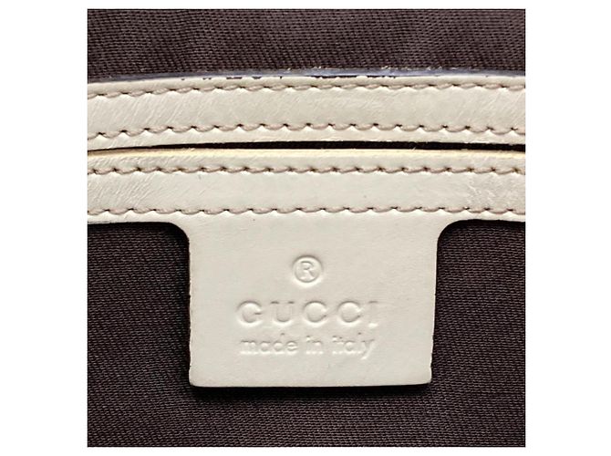 Borsa a Spalla Gucci GG Supreme Canvas Beige Crudo - vista 14