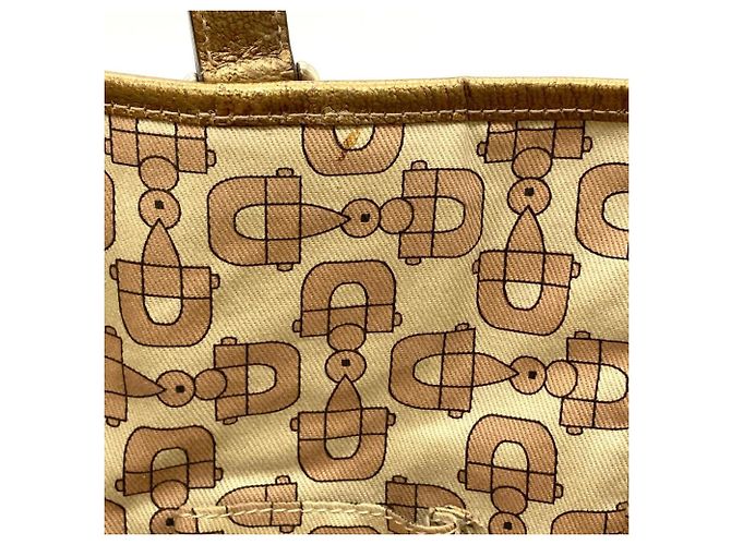 Borsa Tote Gucci Sherry Line Beige - vista 10