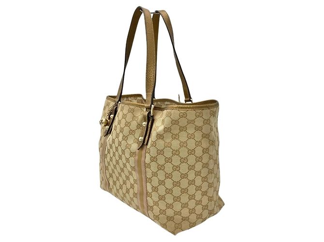 Borsa Tote Gucci Sherry Line Beige - vista 2