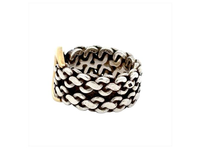 Hermès Hermes Sangle de Ring Prata Dourado - vista 3
