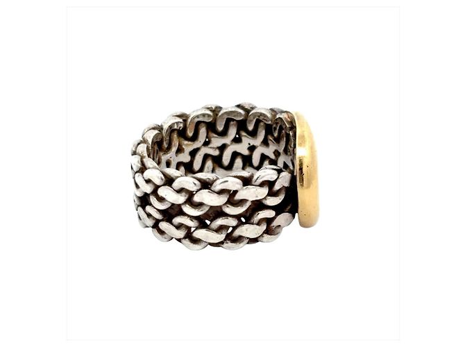 Hermès Hermes Sangle de Ring Prata Dourado - vista 5