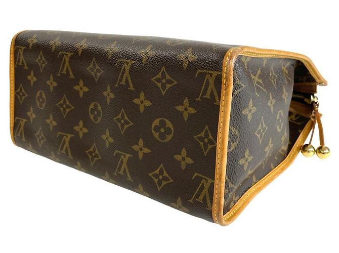 Borsa Tote Louis Vuitton Popincourt Au Marrone - vista 4