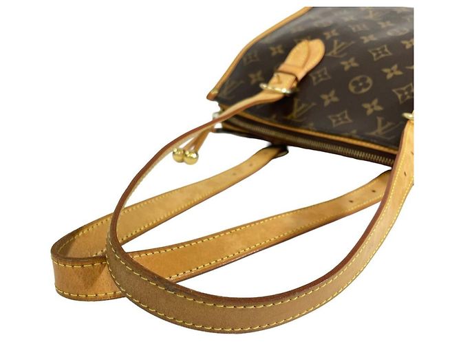 Borsa Tote Louis Vuitton Popincourt Au Marrone - vista 6