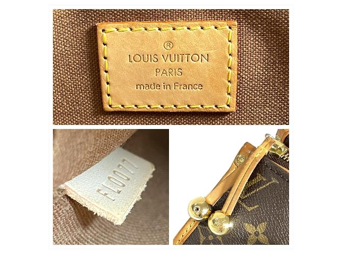 Borsa Tote Louis Vuitton Popincourt Au Marrone - vista 7