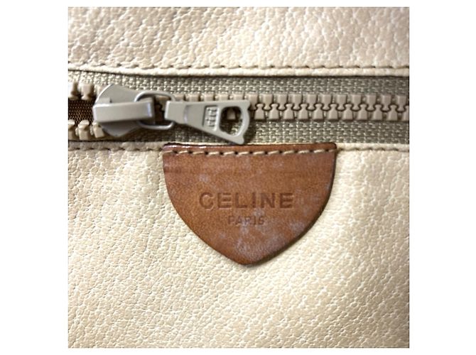 Céline Borsa a tracolla in pelle con motivo Macadam Celine Marrone - vista 9