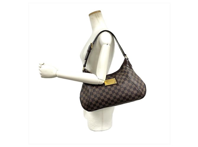 Borsa a Spalla Louis Vuitton Thames GM Marrone - vista 9