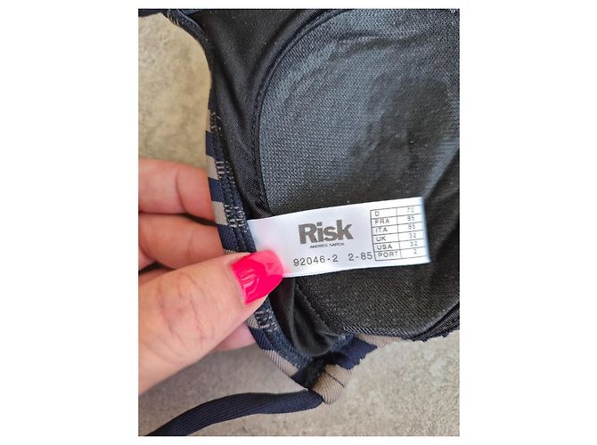 Autre Marque Bikini RISK x Andrés Sardá Rayures Bleu et Beige - vue 10