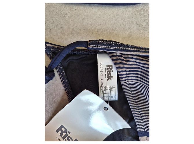 Autre Marque Bikini RISK x Andrés Sardá Rayures Bleu et Beige - vue 3