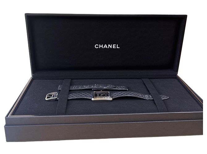 Chanel Boy·Friend Quarz Edelstahl und gestepptes Leder 27 - Ansicht 3