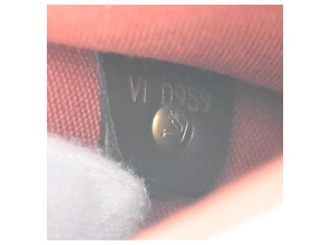 Louis Vuitton Portobello Messenger Damier Ebene Marrone - vista 7