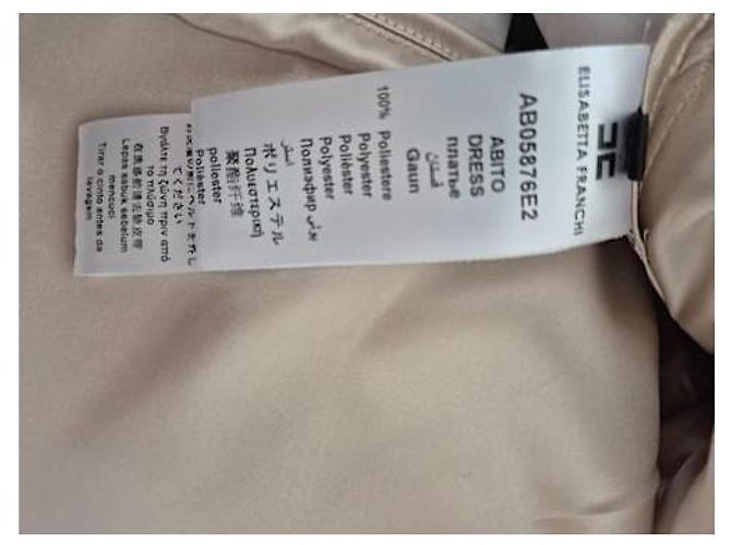 Vestido corto Elisabetta Franchi estampado ciudad Negro Blanco - vista 5