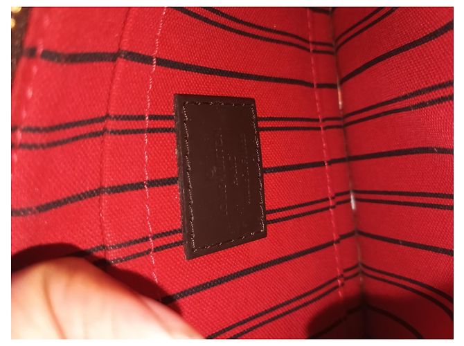 Louis Vuitton Pochette Damier Ebene Marrone - vista 3