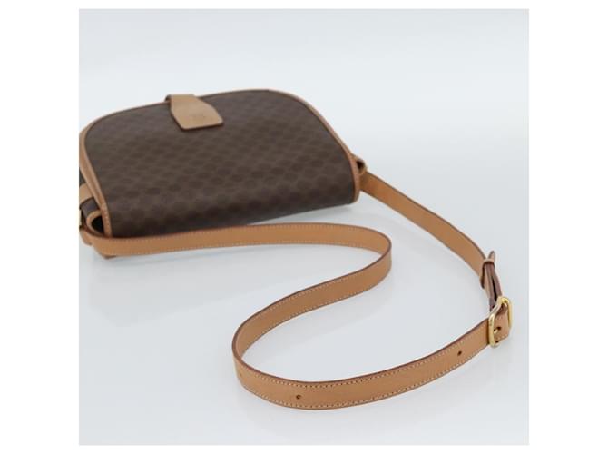 Céline Celine Vintage Macadam Tela e Pelle Marrone - vista 7