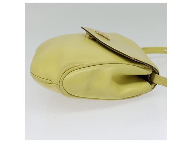 Céline Celine Pelle Vintage Giallo - vista 4