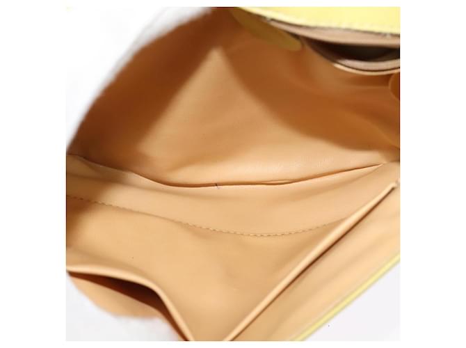 Céline Celine Pelle Vintage Giallo - vista 5