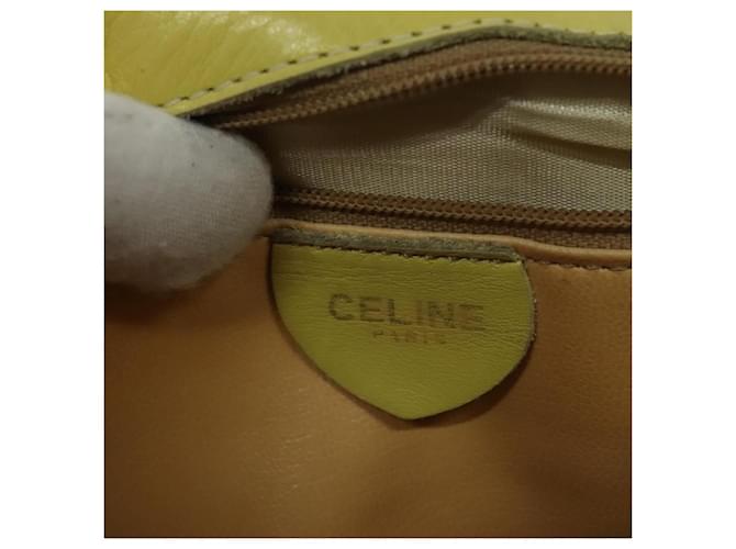 Céline Celine Pelle Vintage Giallo - vista 6