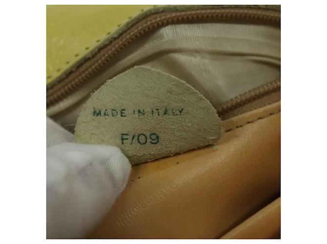 Céline Celine Pelle Vintage Giallo - vista 7